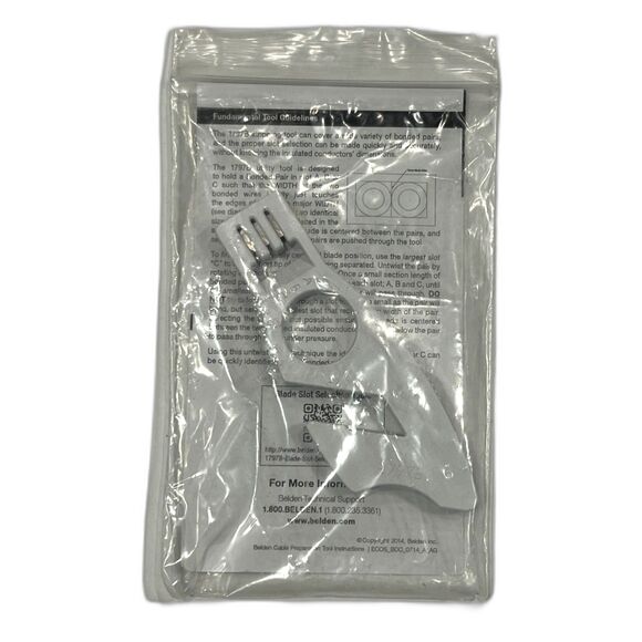 5 Belden Cable Preparation Tools 1797B Instructions Cable Stripper Prep New Bag - Picture 3 of 3